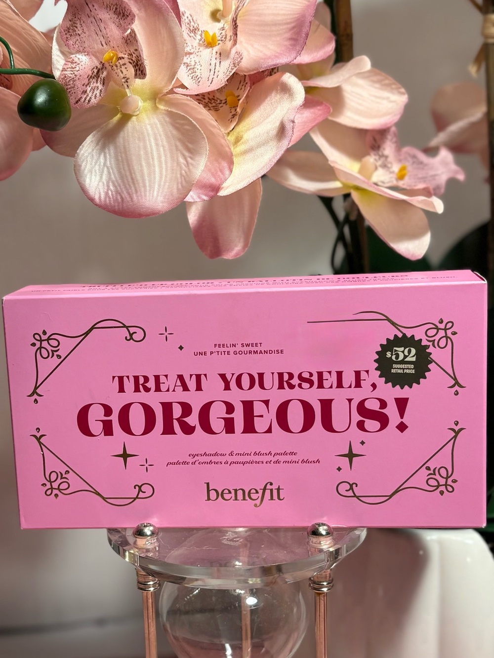 Benefit Limited Edition-Treat Yourself, Gorgeous! Eyeshadow palette and Blush X3